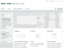 Tablet Screenshot of klett-ingenieur-gmbh.de